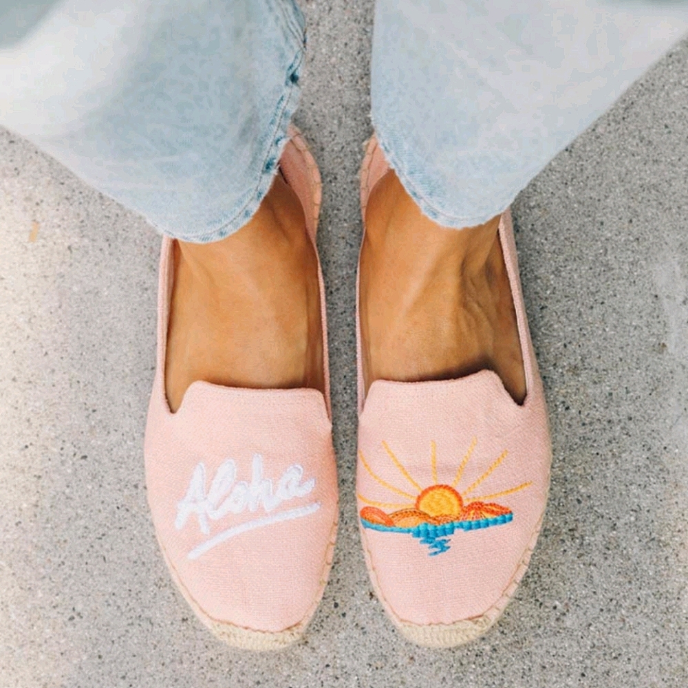 *LAST 1* Soludos Espadrille Platform Smoking Flats